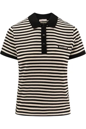 Moncler Koszulki, Kobieta, Wielobarwność, M, Czarne T-shirty i Pola z Logo