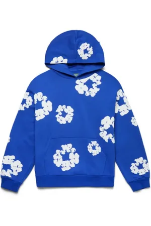 DENIM TEARS Bluzy, Mężczyzna, Niebieski, L, Elektryczny Niebieski Bluza
