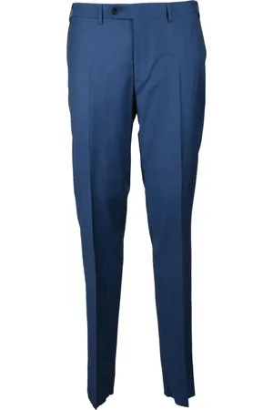 CANALI Spodnie, Mężczyzna, Niebieski, 3XL, Spodnie Wełniane