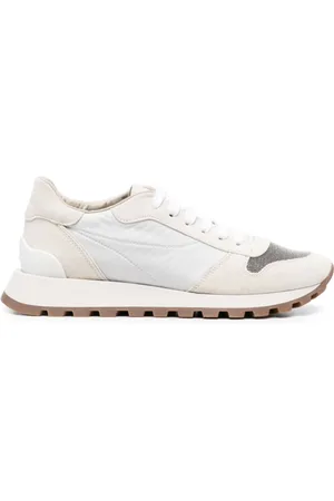 Brunello Cucinelli Buty, Kobieta, Biały, 40 EU, Białe Modne Sneakersy dla Kobiet