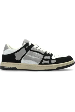 AMIRI Buty, Mężczyzna, Szary, 41 EU, Skóra, Sneakersy Crystal Skel Top Low