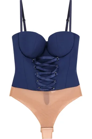 Elisabetta Franchi Koszulki, Kobieta, Niebieski, S, Niebieski top z zamkiem z tyłu
