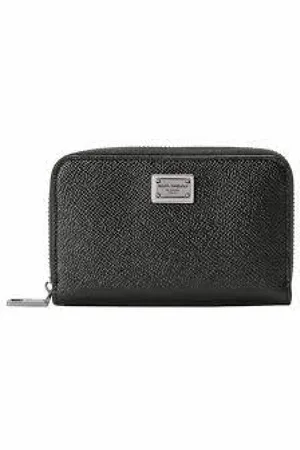 Dolce & Gabbana Akcesoria, Mężczyzna, Czarny, ONE SIZE, Czarne Portfele - Stylowa Kolekcja
