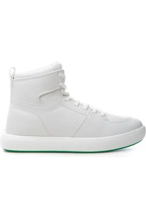 Bottega Veneta Buty, Mężczyzna, Biały, 42 EU, Biała Wysoka Sneaker Poduszka
