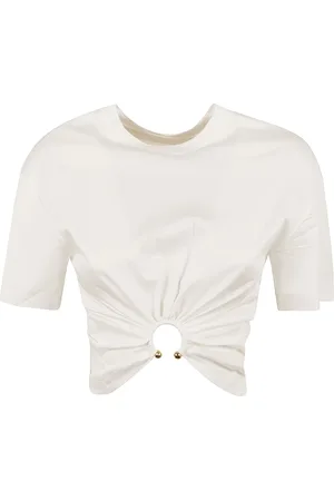 Paco rabanne Koszulki, Kobieta, Biały, S, T-Shirts