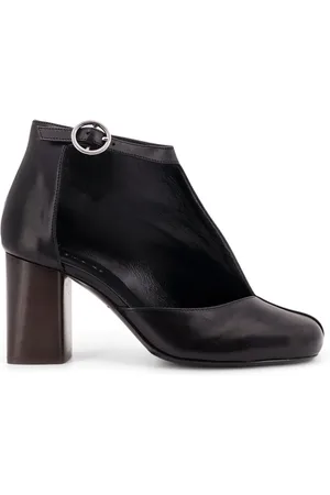LEMAIRE Buty, Kobieta, Czarny, 40 EU, Czarne Skórzane Buty na Kwadratowym Nose