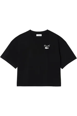 Lacoste Koszulki, Kobieta, Czarny, 2XS, Czarne T-shirty i Pola
