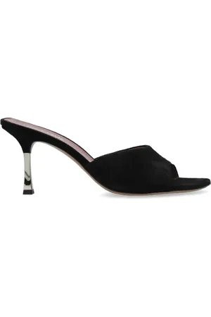 PARIS TEXAS Buty, Kobieta, Czarny, 41 EU, Skóra, Klapki na obcasie Lorena