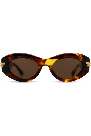 Bottega Veneta Akcesoria, Kobieta, brązowy, 51 MM, Stylowe okulary przeciwsłoneczne Bv 1322S 002