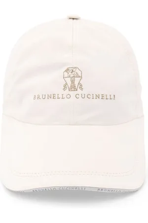 Brunello Cucinelli Akcesoria, Mężczyzna, Biały, L, Białe kapelusze z regulowanym paskiem