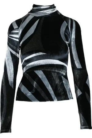 Emilio Pucci Koszulki, Kobieta, Czarny, M, Top