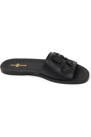 CAR SHOE Buty, Kobieta, Czarny, 36 EU, Naturalna Skórzana Sandałka
