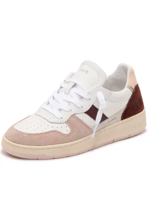 D.A.T.E. Buty, Kobieta, Wielobarwność, 36 EU, Vintage Court 2.0 Białe-Różowe Buty