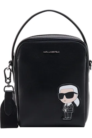Karl Lagerfeld Torebki, Kobieta, Czarny, ONE SIZE, Elegancka Torba na Ramię z Logo