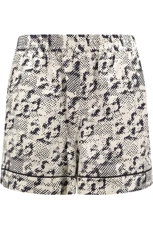 Tory Burch Szorty, Kobieta, Czarny, M, Czarne Jedwabne Elastyczne Szorty