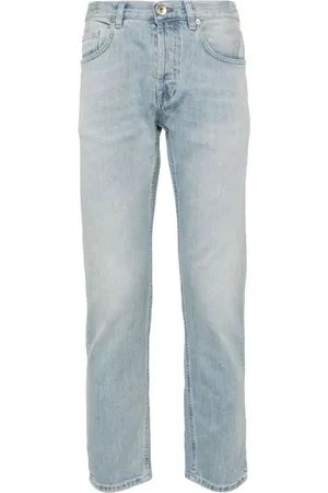 ELEVENTY Jeansy, Mężczyzna, Niebieski, W31, Denim, Slim-fit Jeansy