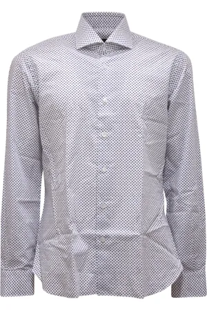 BARBA Koszule, Mężczyzna, Niebieski, 3XL, Culto Biała Koszula Made in Italy