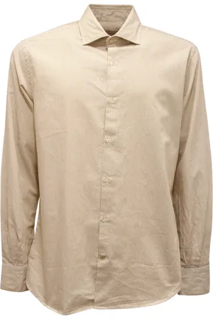 BROOKSFIELD Koszule, Mężczyzna, Biały, L, Koszula Slim Fit Bergamotto/Biały