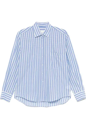 Xacus Bluzki, Kobieta, Niebieski, M, Elegancka Koszula Bianco E Blu