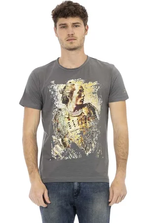 Trussardi Koszulki, Mężczyzna, Szary, 2XL, Action T-shirt z okrągłym dekoltem
