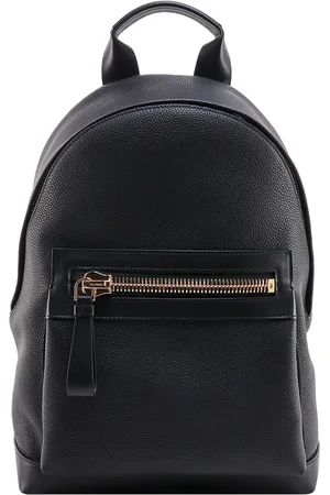 Tom Ford Torebki, Mężczyzna, Czarny, ONE SIZE, Czarna Skórzana Torba z Zamkiem