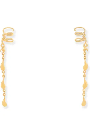 Chloé Akcesoria, Kobieta, Żółty, ONE SIZE, Złote Vintage Mosiądzowe Biżuteria
