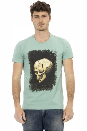 Trussardi Koszulki, Mężczyzna, Zielony, L, Krótki Rękaw Okrągły Dekolt T-shirt
