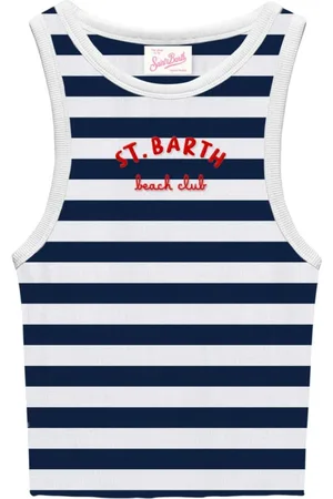MC2 SAINT BARTH Koszulki, Kobieta, Wielobarwność, S, Białe T-shirty i Pola