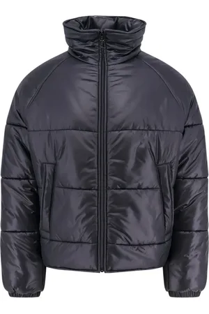 Saint Laurent Kurtki, Mężczyzna, Czarny, L, Czarna Kurtka Z Zamkiem Monogramem Kieszenie