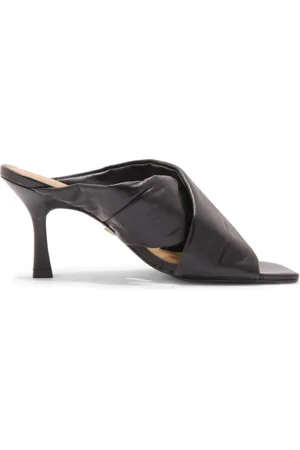 CARRANO Buty, Kobieta, Czarny, 36 EU, Skórzany sandał w czerni