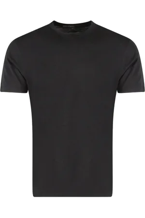 Tom Ford Koszulki, Mężczyzna, Czarny, L, Czarna koszulka z haftowanym logo