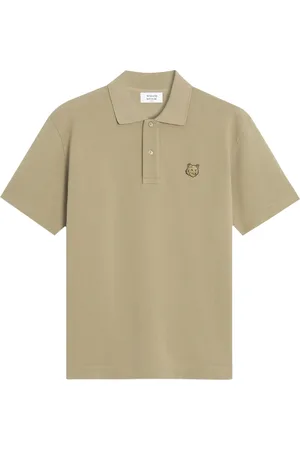 Maison Kitsuné Koszulki, Mężczyzna, brązowy, M, Brązowe koszulki i pola z guzikami