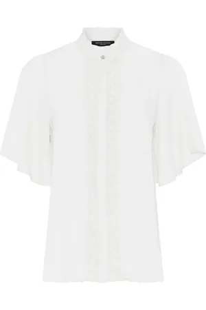Bruuns Bazaar Bluzki, Kobieta, Biały, XS, Elegancka Camillabbvivia Shirt Snow