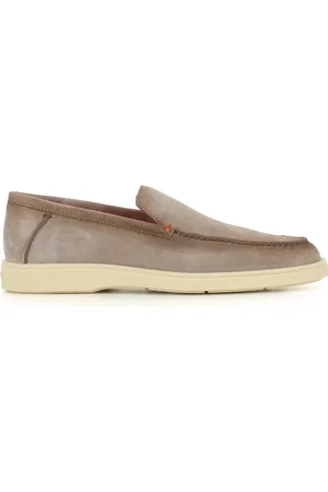 santoni Buty, Mężczyzna, Szary, 44 EU, Zamsz, Szare Mokasyny zamszowe