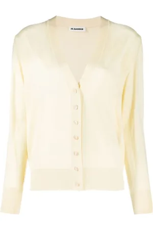 Jil Sander Swetry, Kobieta, Żółty, XS, Kaszmir, Cardigans