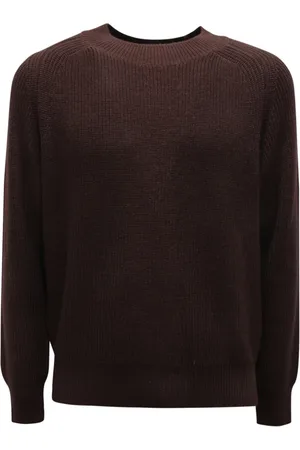 BROOKSFIELD Swetry, Mężczyzna, brązowy, L, Sweter z wełny Made in Italy