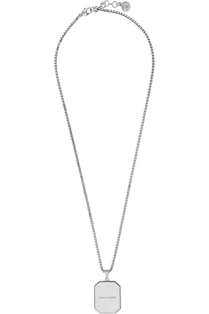 Alexander McQueen Akcesoria, Mężczyzna, Szary, ONE SIZE, Bransoletka Charm Srebro Biżuteria