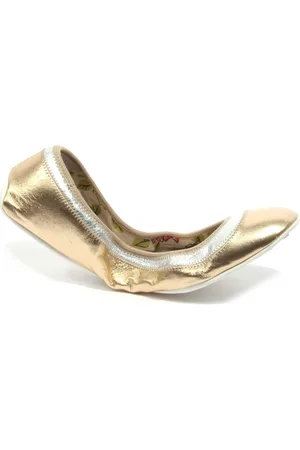 CAR SHOE Buty, Kobieta, Żółty, 36 EU, Srebrne baleriny z cholewką z napy