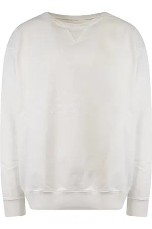 Maison Margiela Bluzy, Mężczyzna, Biały, M, Ikoniczny Biały Sweter Wyprodukowany we Włoszech