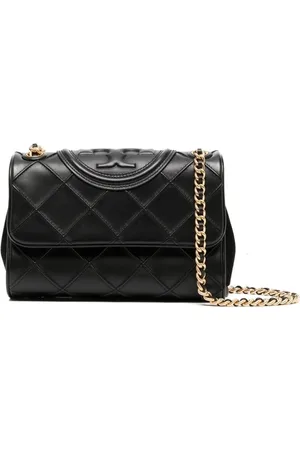Tory Burch Torebki, Kobieta, Czarny, ONE SIZE, Miękka Mała Torba na Ramię