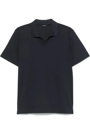 HERNO Koszulki, Mężczyzna, Niebieski, L, Klasyczny Polo Shirt dla Mężczyzn