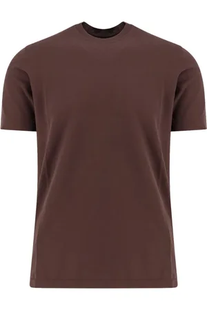 ZANONE Koszulki, Mężczyzna, brązowy, 2XL, Brązowe T-shirty i Pola