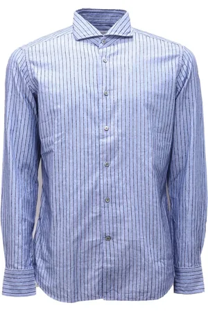 BAGUTTA Koszule, Mężczyzna, Niebieski, L, Slim Fit Sienab Koszula