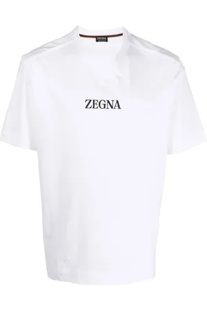 Ermenegildo Zegna Koszulki, Mężczyzna, Biały, S, Bawełna, T-Shirt