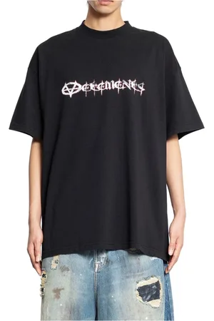 Vetements Koszulki, Mężczyzna, Czarny, M, Reaper Logo Czarna Koszulka