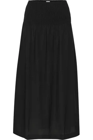 Saint Tropez Spódnice, Kobieta, Czarny, XL, Czarna spódnica o kroju A Kathasz Styl