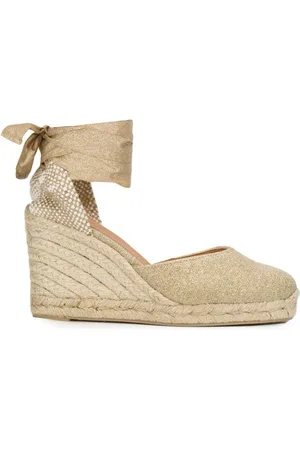 Castaner Buty, Kobieta, Beżowy, 38 EU, Beżowe Lnu Frędzle Slip-On Buty