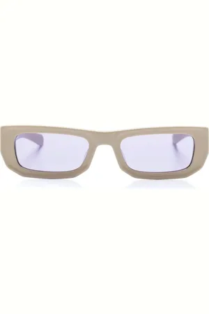 FLATLIST Akcesoria, Mężczyzna, Beżowy, ONE SIZE, Okulary z prostokątną oprawką