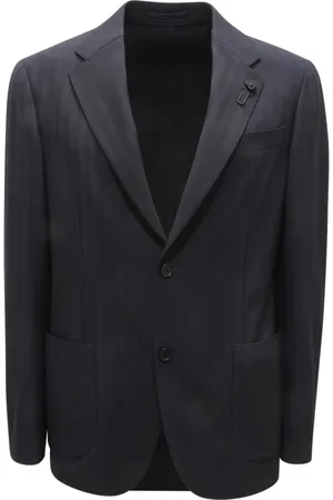 LARDINI Kurtki, Mężczyzna, Niebieski, M, Elegancki Garnitur Drop 7R Model