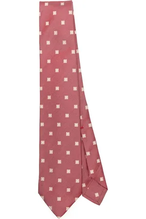 BARBA Akcesoria, Mężczyzna, Czerwony, ONE SIZE, Makowy czerwony spiczasty krawat